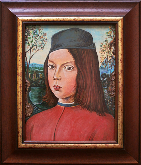 Chlapec v čiapke, interpretácia podľa Pinturichia